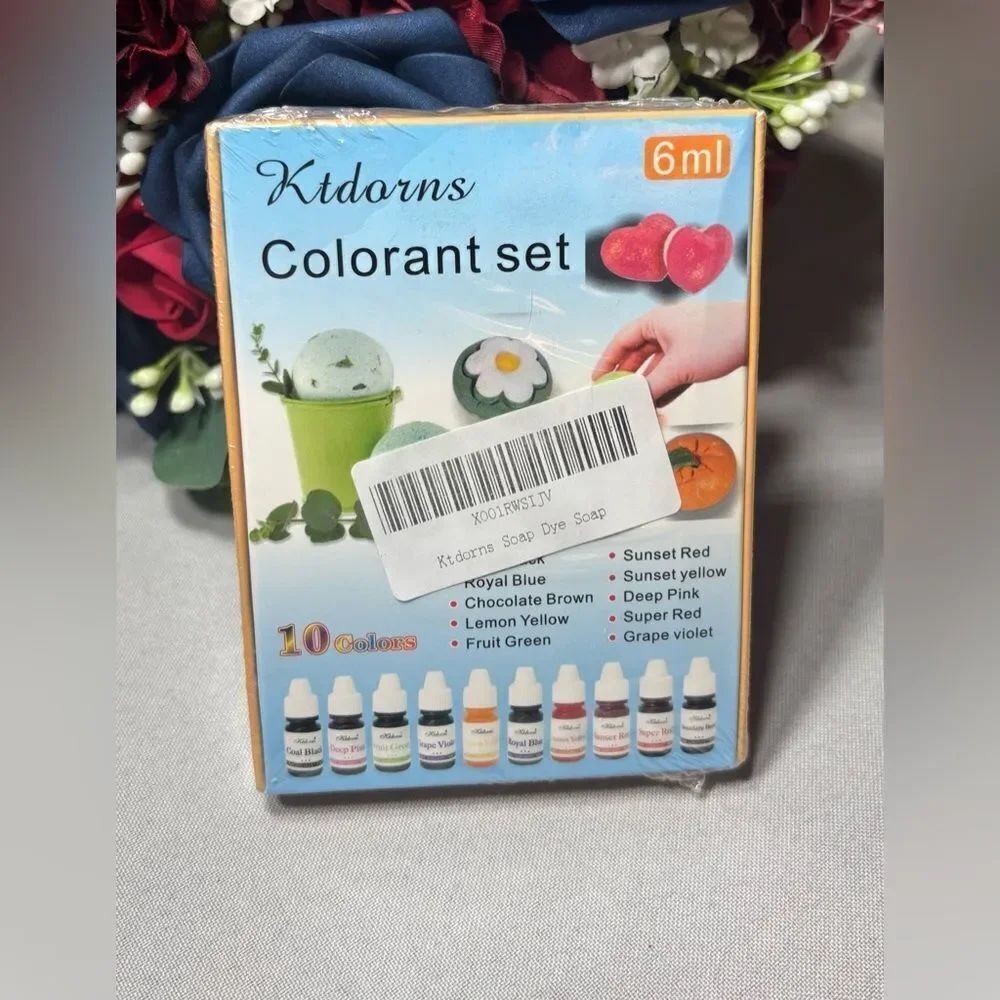 10 NEW Ktdorns Colorant Bottles Set for Soap Making 6 ml